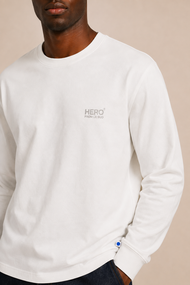 T-SHIRT BASIC ML - OFF WHITE