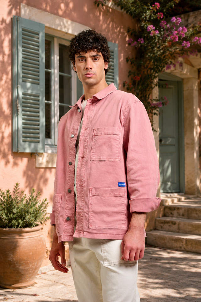 VESTE CURT JKT - ROSE