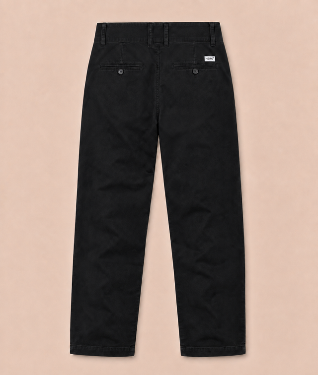 PANTALON BASIC CHINO - BLACK