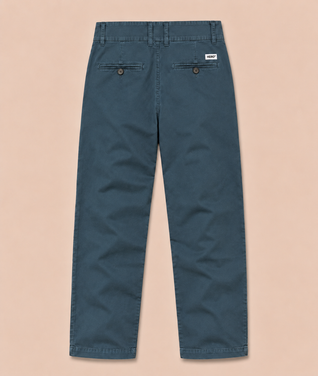 PANTALON BASIC CHINO - BLEU
