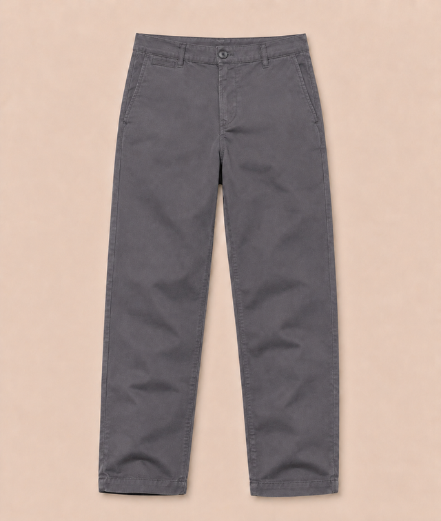 PANTALON BASIC CHINO - ASPHALTE