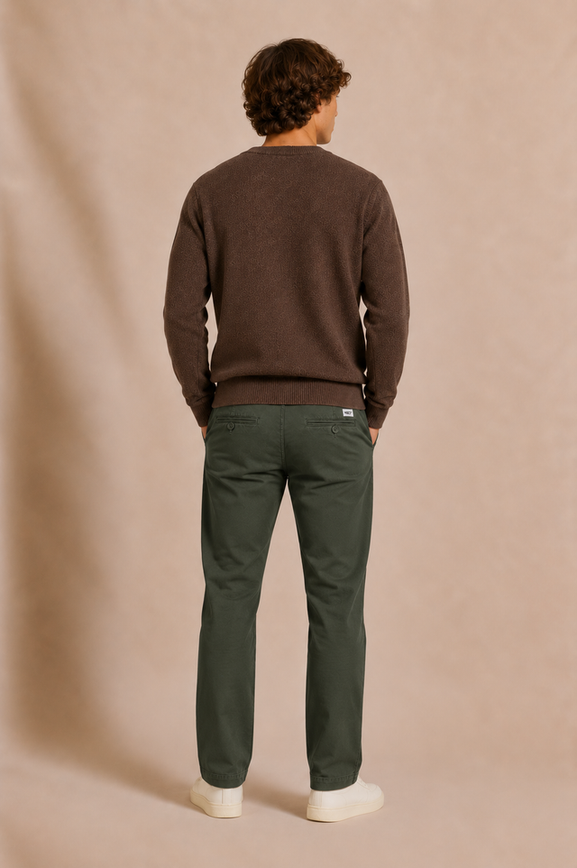 PANTALON BASIC CHINO - MILITARY