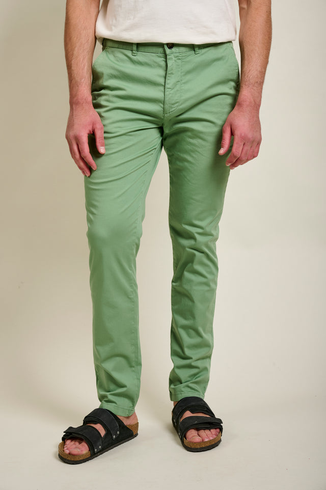 PANTALON CHINO BASIC - SAGE GREEN