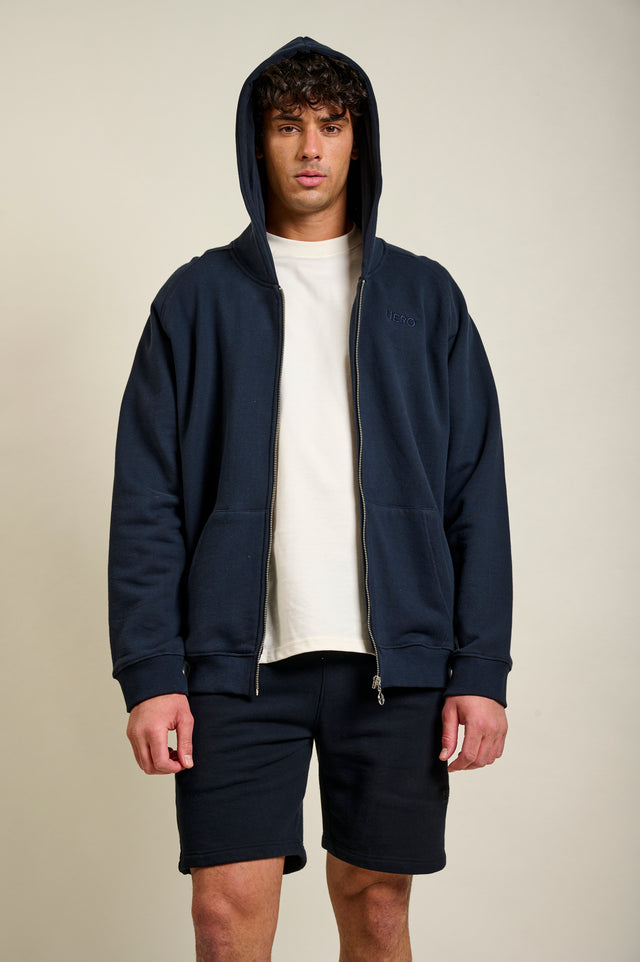 HOODIE ZIPPÉ CHIRO - NAVY