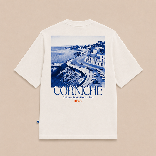 T-SHIRT CORNICHE TEE - OFF WHITE