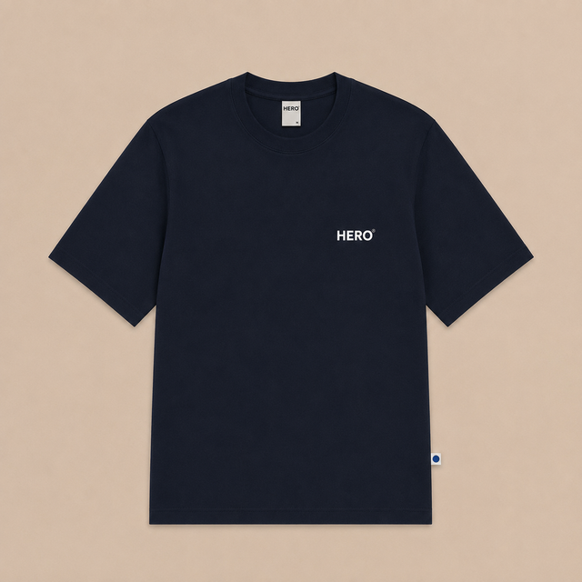T-SHIRT CORNICHE TEE - NAVY