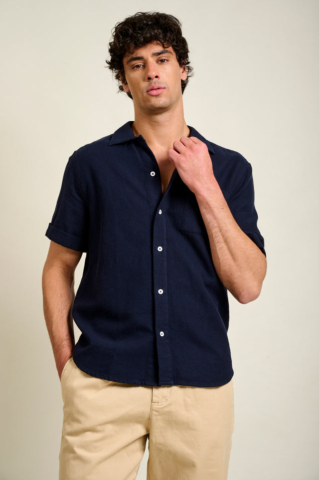 CHEMISE CURTIS - NAVY