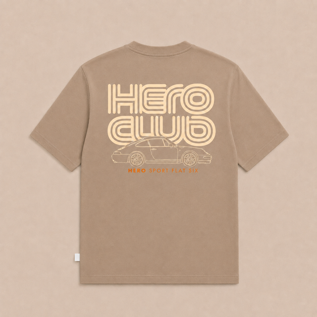 T-SHIRT FLAT SIX - BEIGE