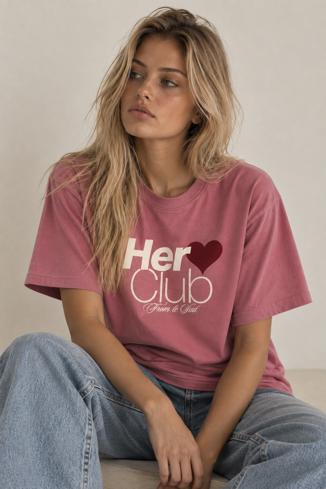 T-SHIRT HERO CLUB W - ROSE