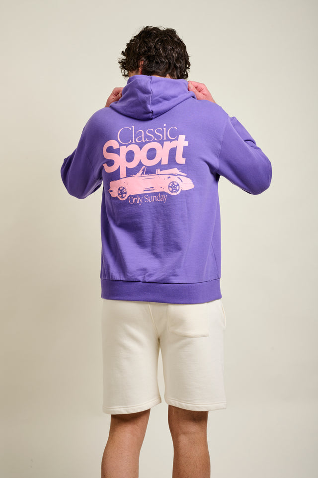 HOODIE À CAPUCHE CLASSIC SPORT - MAUVE