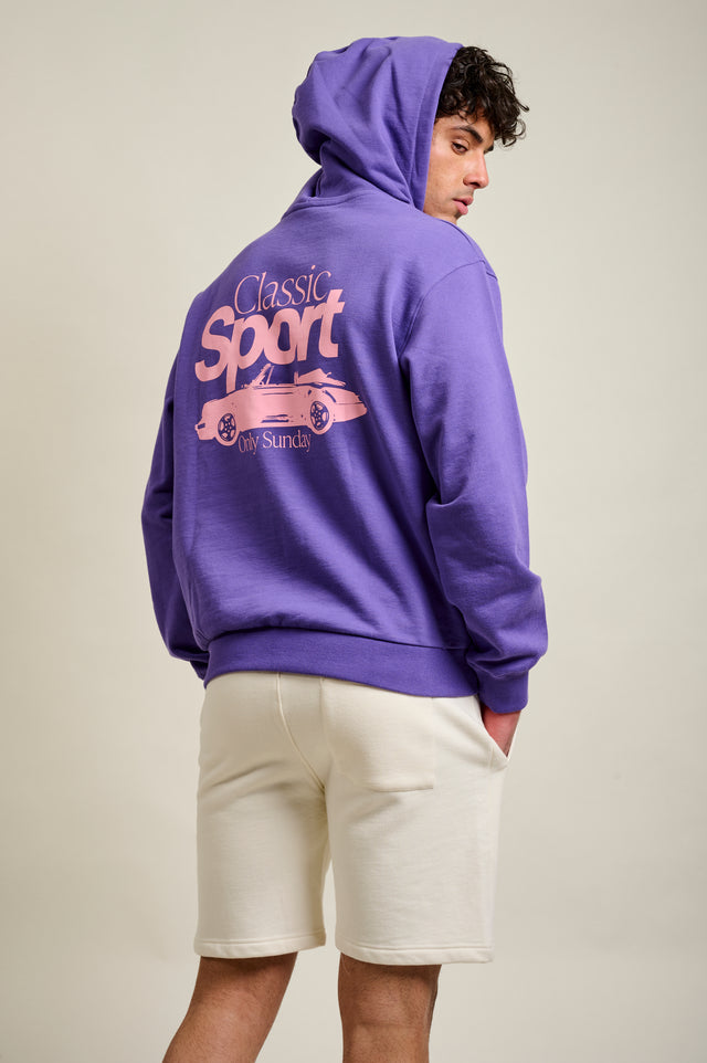 HOODIE À CAPUCHE CLASSIC SPORT - MAUVE
