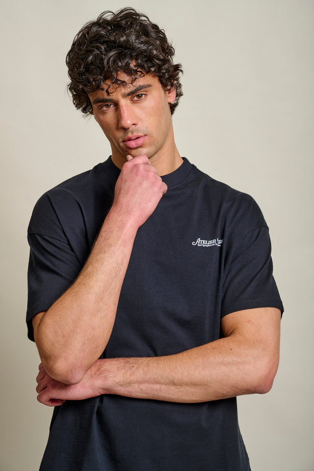 T-SHIRT LA FLEUR - NAVY