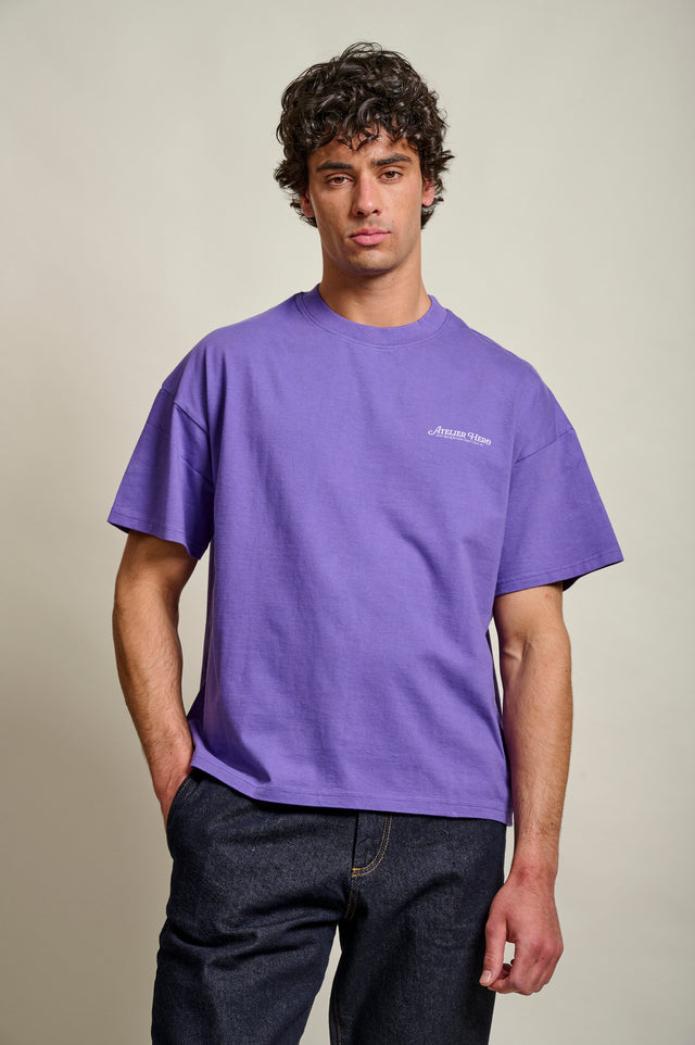 T-SHIRT LA FLEUR - MAUVE