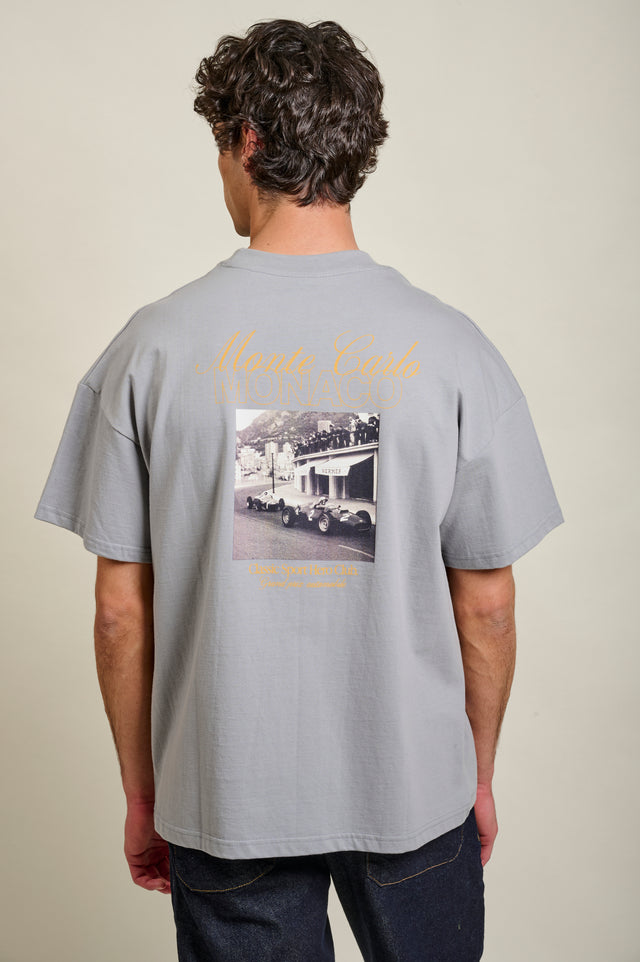 T-SHIRT LE VIRAGE - ACIER