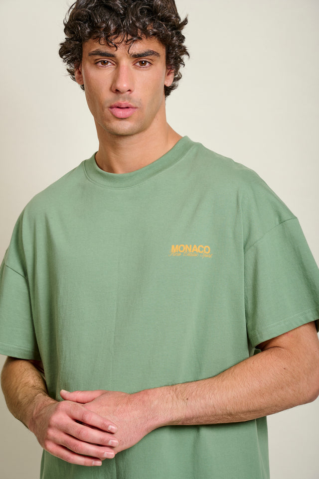 T-SHIRT LE VIRAGE - BASIL