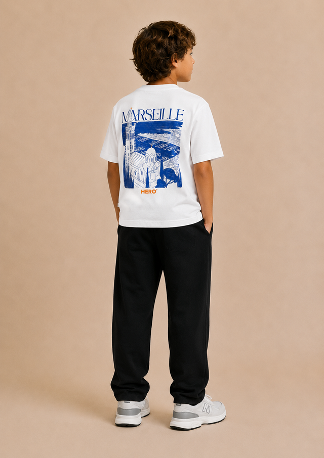 T-SHIRT MARSEILLE TEE KID - WHITE