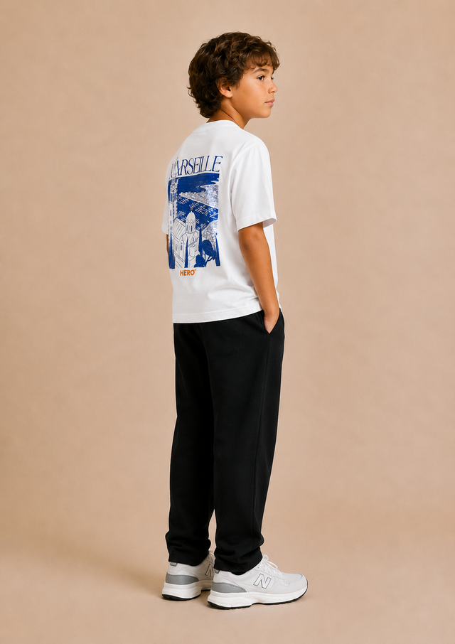T-SHIRT MARSEILLE TEE KID - WHITE