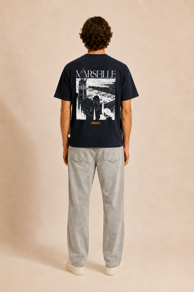 T-SHIRT MARSEILLE TEE - NAVY