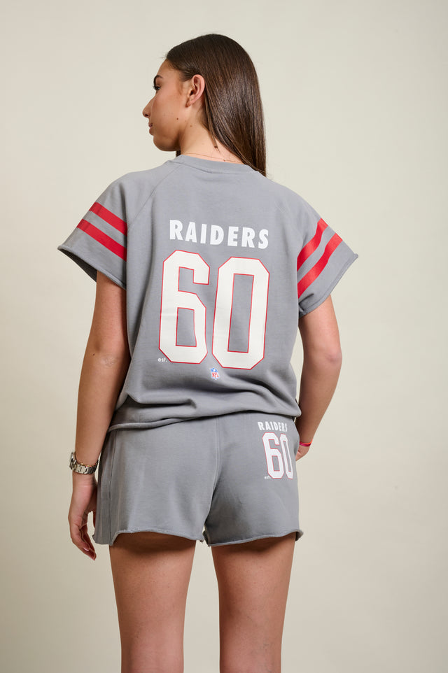 SWEAT MANCHES COURTES NFL - ACIER