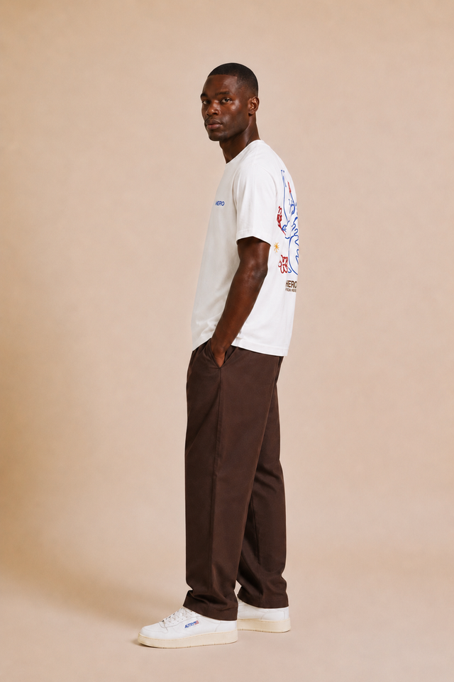 T-SHIRT PEACE TEE - OFF WHITE