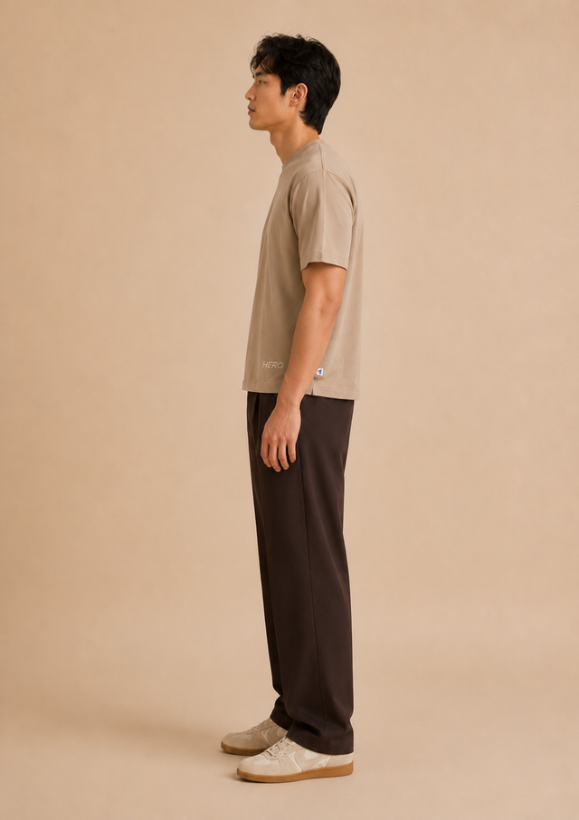 T-SHIRT FLAT SIX - BEIGE