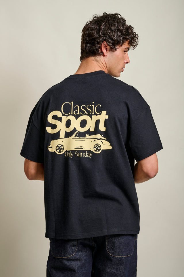 T-SHIRT SUNDAY CAR - BLACK