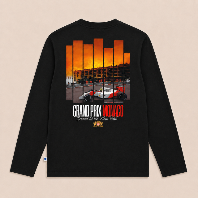 T-SHIRT SUNSET ML - BLACK