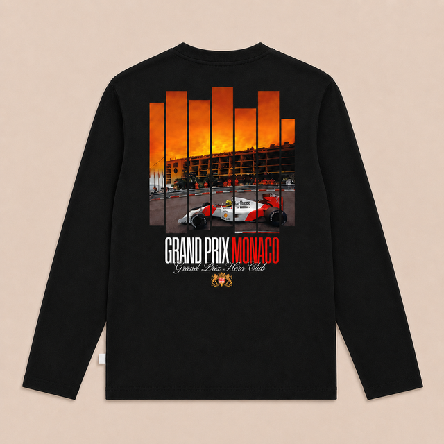 T-SHIRT SUNSET ML - BLACK