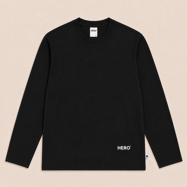 T-SHIRT SUNSET ML - BLACK