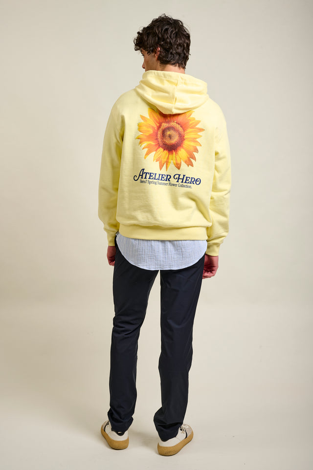 SWEAT À CAPUCHE TOURNESOL - YELLOW
