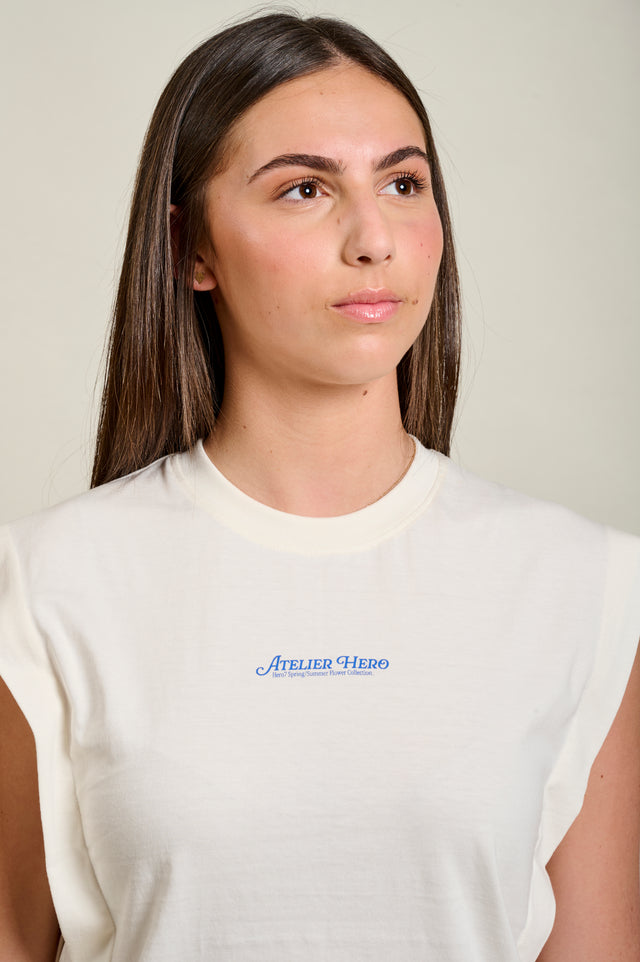T-SHIRT TOURNESOL WT - OFF WHITE
