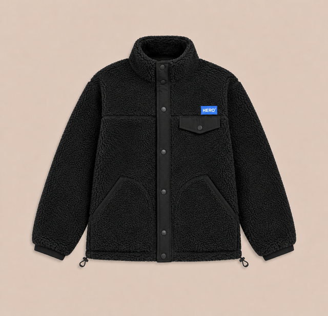 VESTE ALECK POLAIR - BLACK