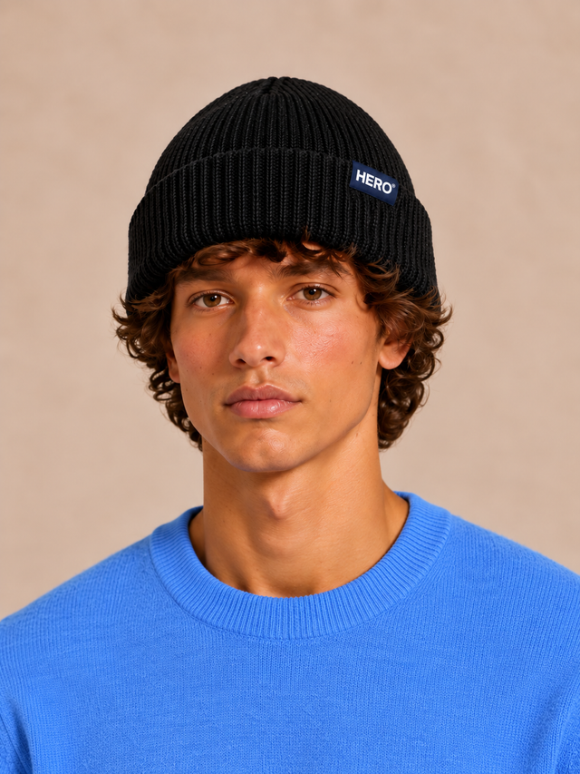 BONNET BEANIE - BLACK