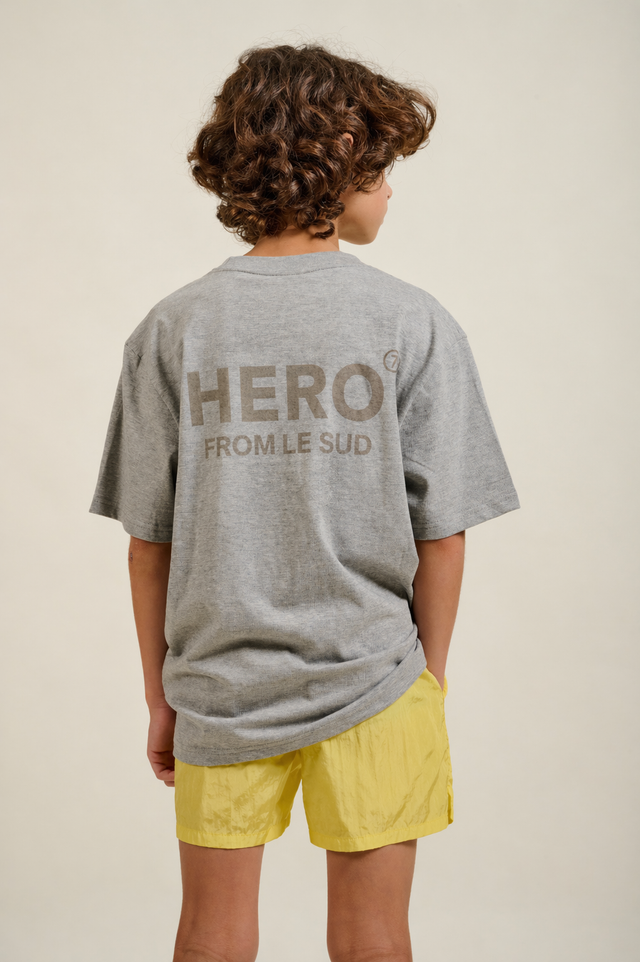 T-SHIRT BEST TEE KID - GREY MELANGE