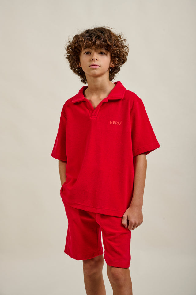 POLO BOB KID - BERRY ROSE