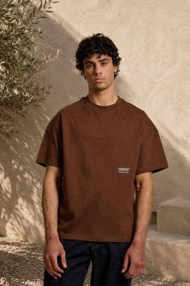 T-SHIRT ADAMO TEE - COFFEE