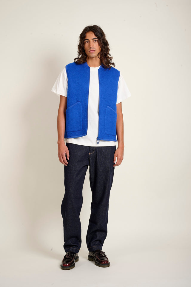 GILET SANS MANCHES ARTHUR - BLEU HERO - FLEE
