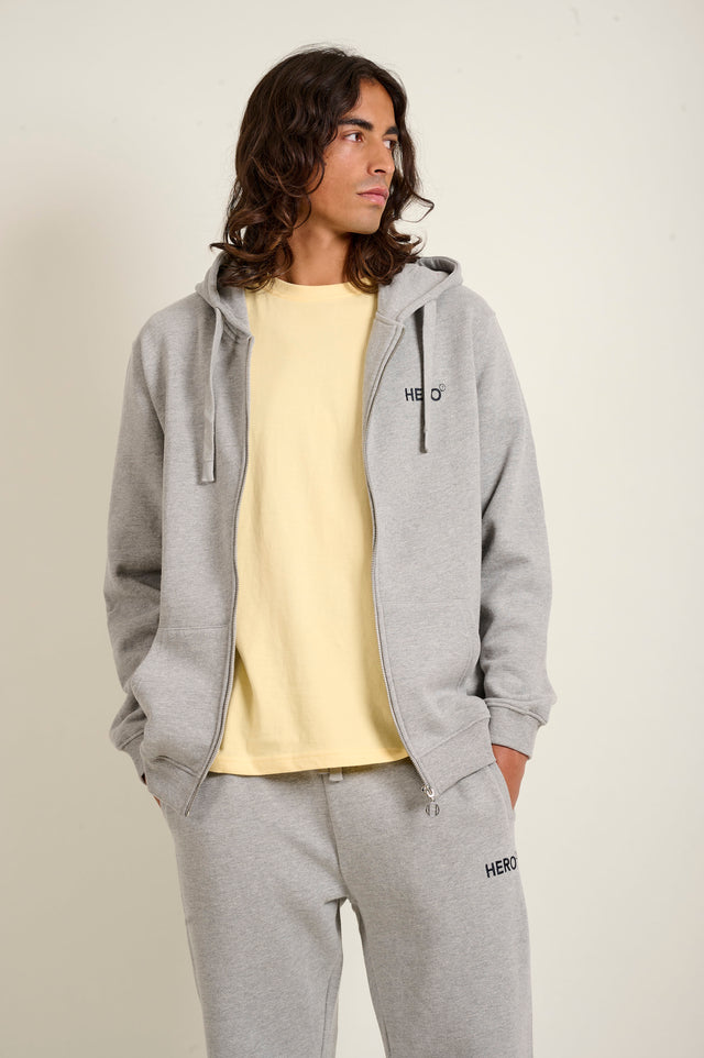 ADAM ZIP GREY MEL FLEE