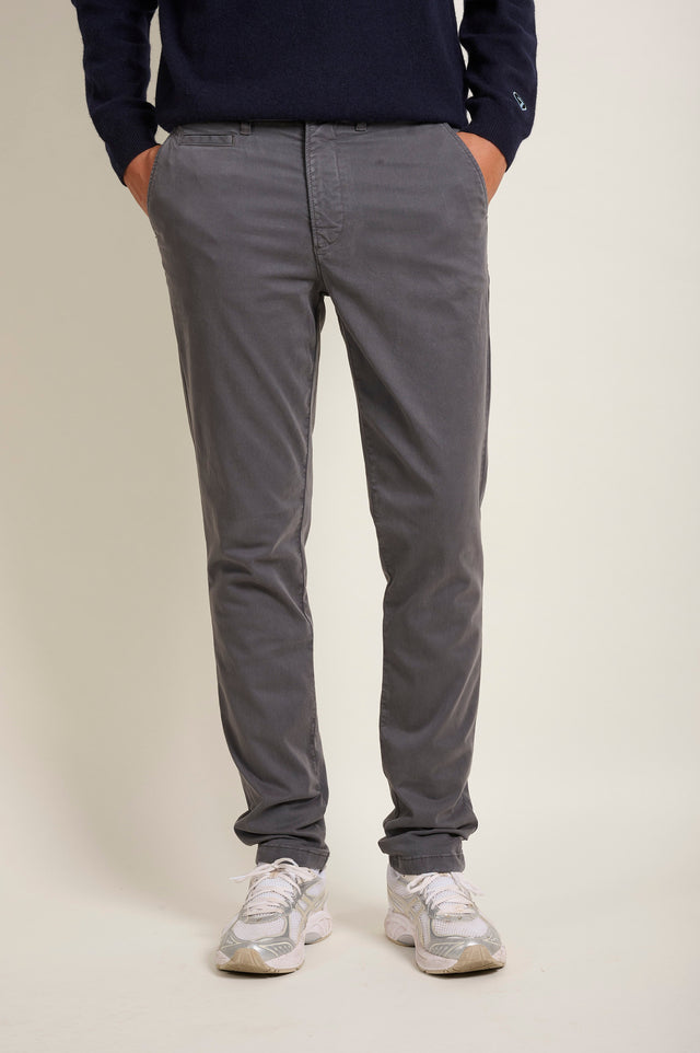 PANTALON BASIC CHINO - ASPHALTE - PANTS