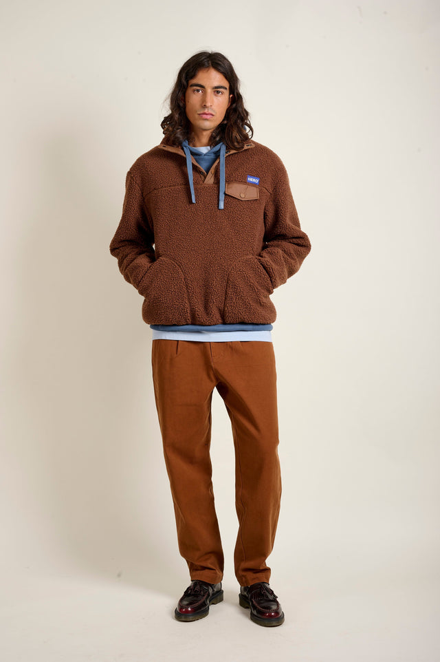 VESTE ALECK POLAIR - CHOCO - FLEE