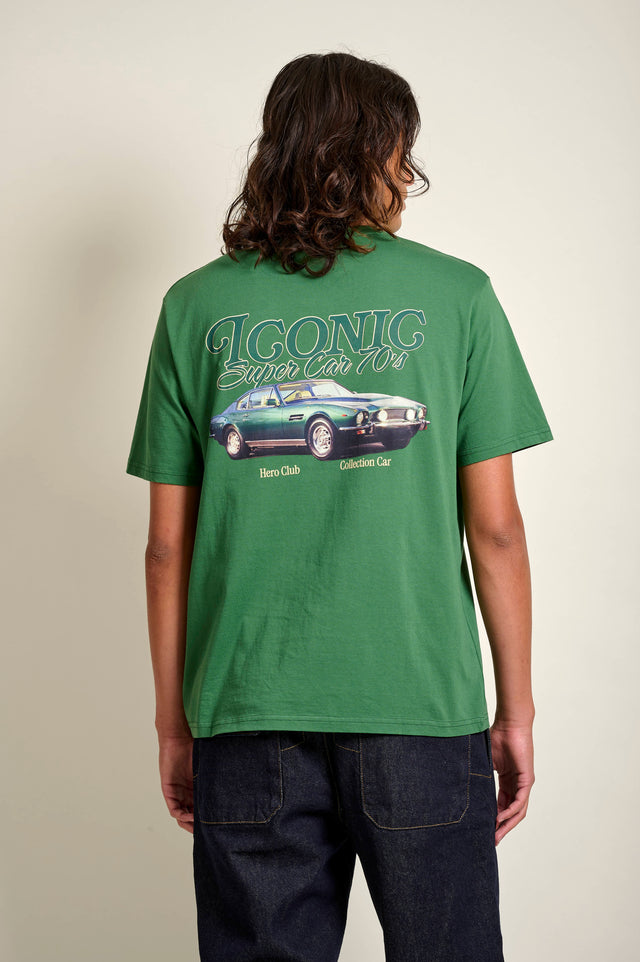 AUBAN TEE GRASS GREEN TEESHIRT