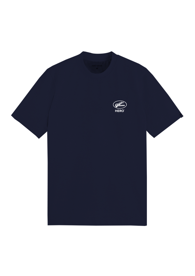 BAR DLM TEE - NAVY - TEESHIRT
