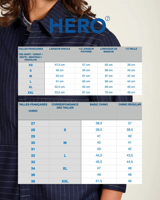 Veste de costume à rayures bleues et blanches à fines rayures, avec revers échancrés, en laine ou mélange de polyester.