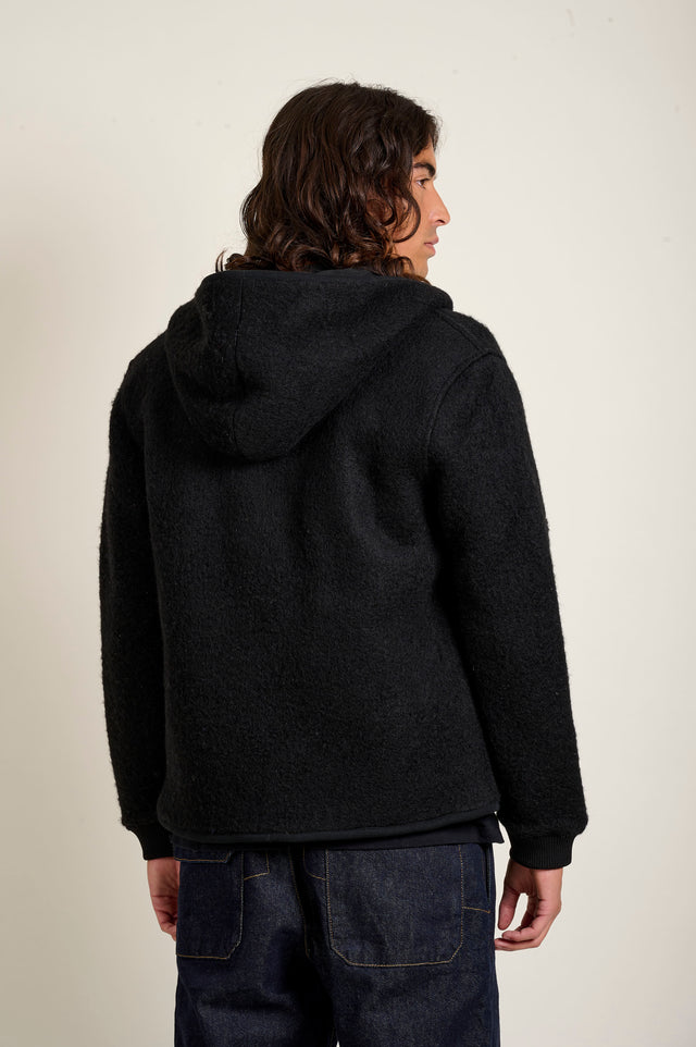 VESTE ZIPPÉE AUBIN - BLACK - FLEE