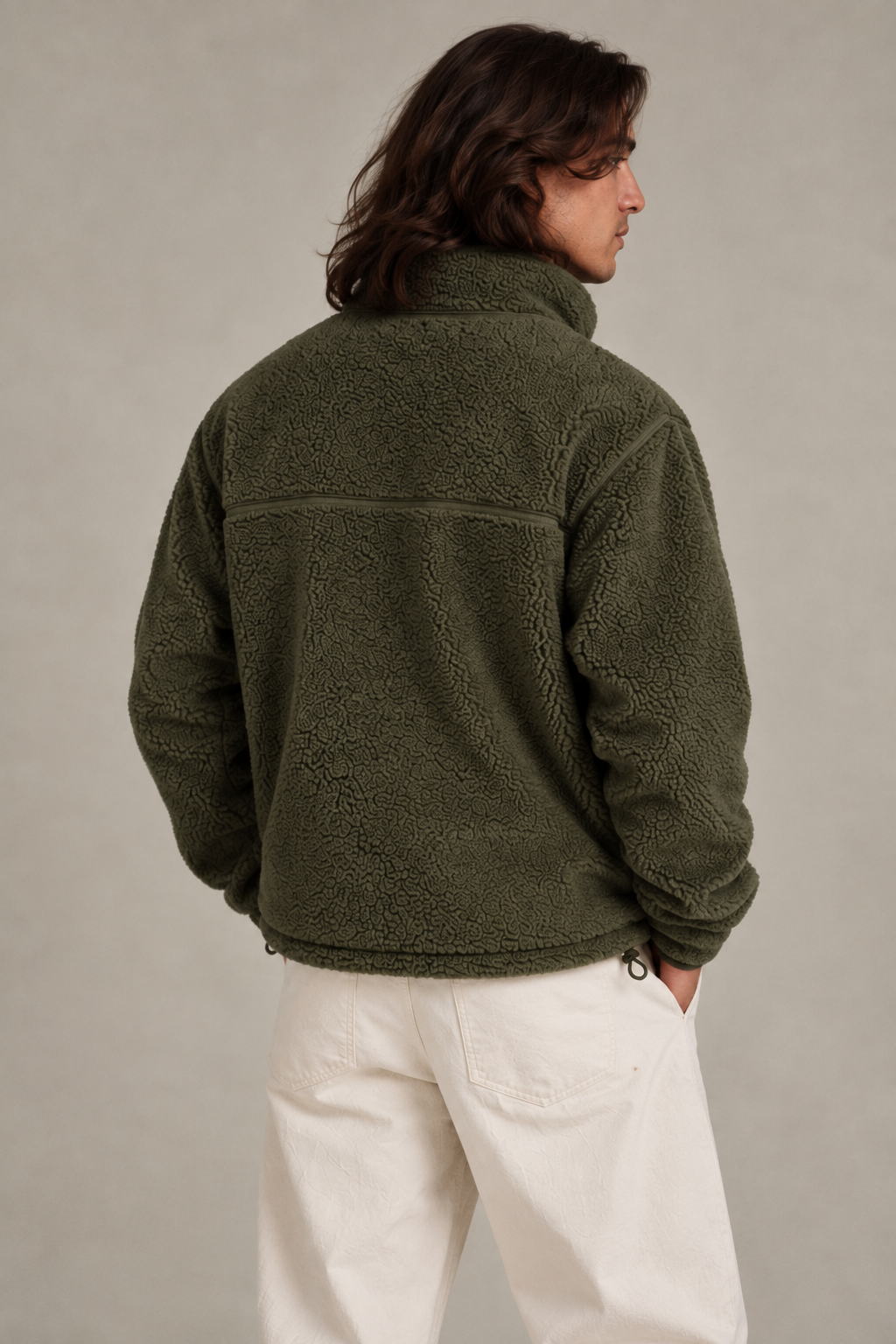 VESTE ALECK POLAIR - MILITARY