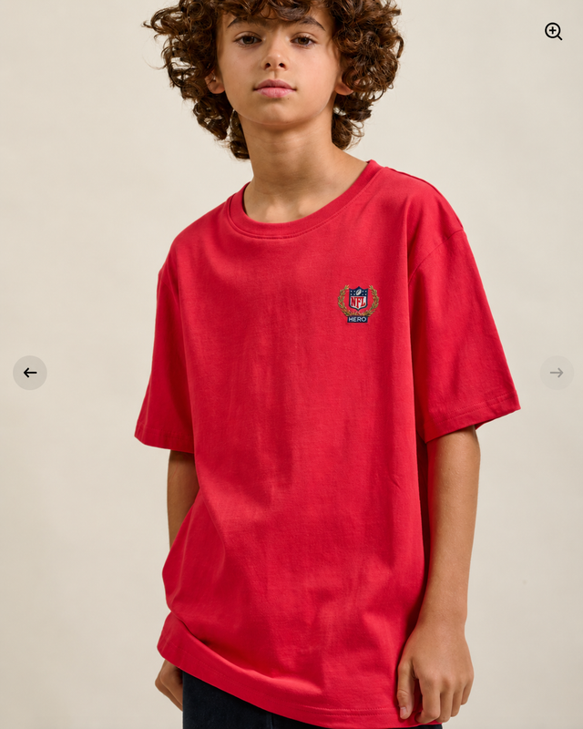 T-SHIRT JETS PLAYER TEE KID - BERRY ROSE