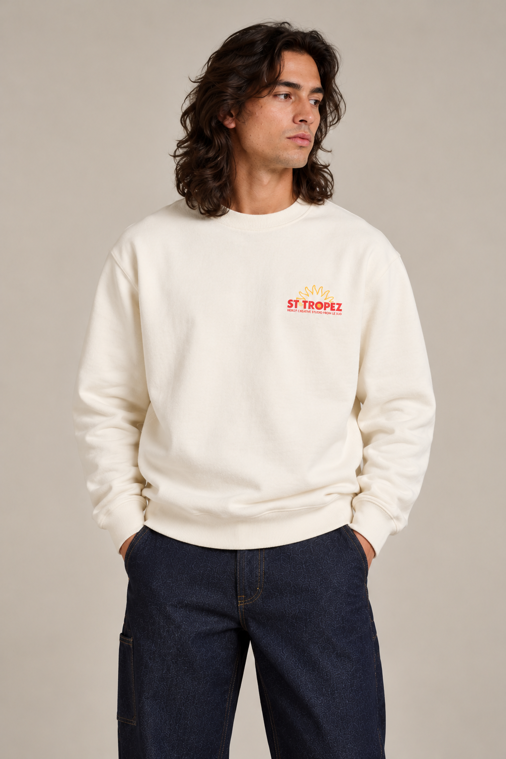 SWEAT ST TROPEZ - OFF WHITE