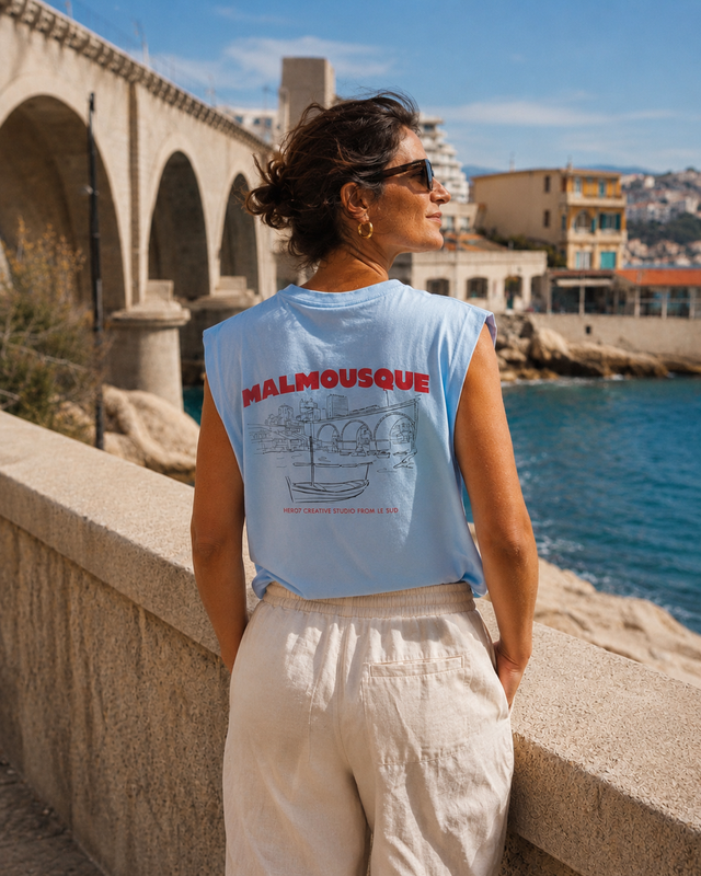 T-SHIRT MALMOUSQUE II WT - PASTEL BLUE