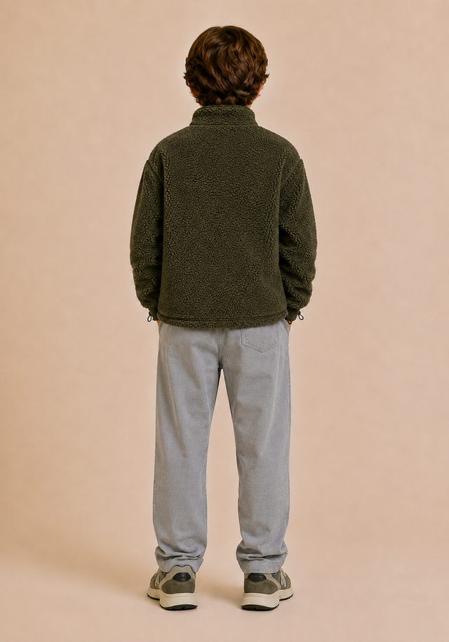 VESTE POLAIRE ALECK KID - MILITARY