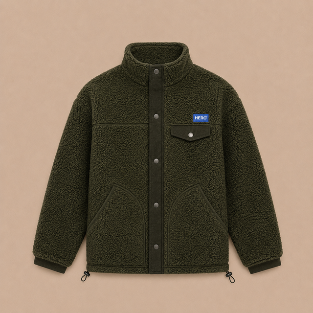 VESTE POLAIRE ALECK KID - MILITARY